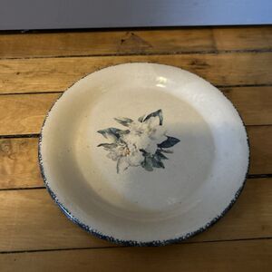Home and Garden Party Stoneware 8” Magnolia Salad Plate(s) Hand made USA
